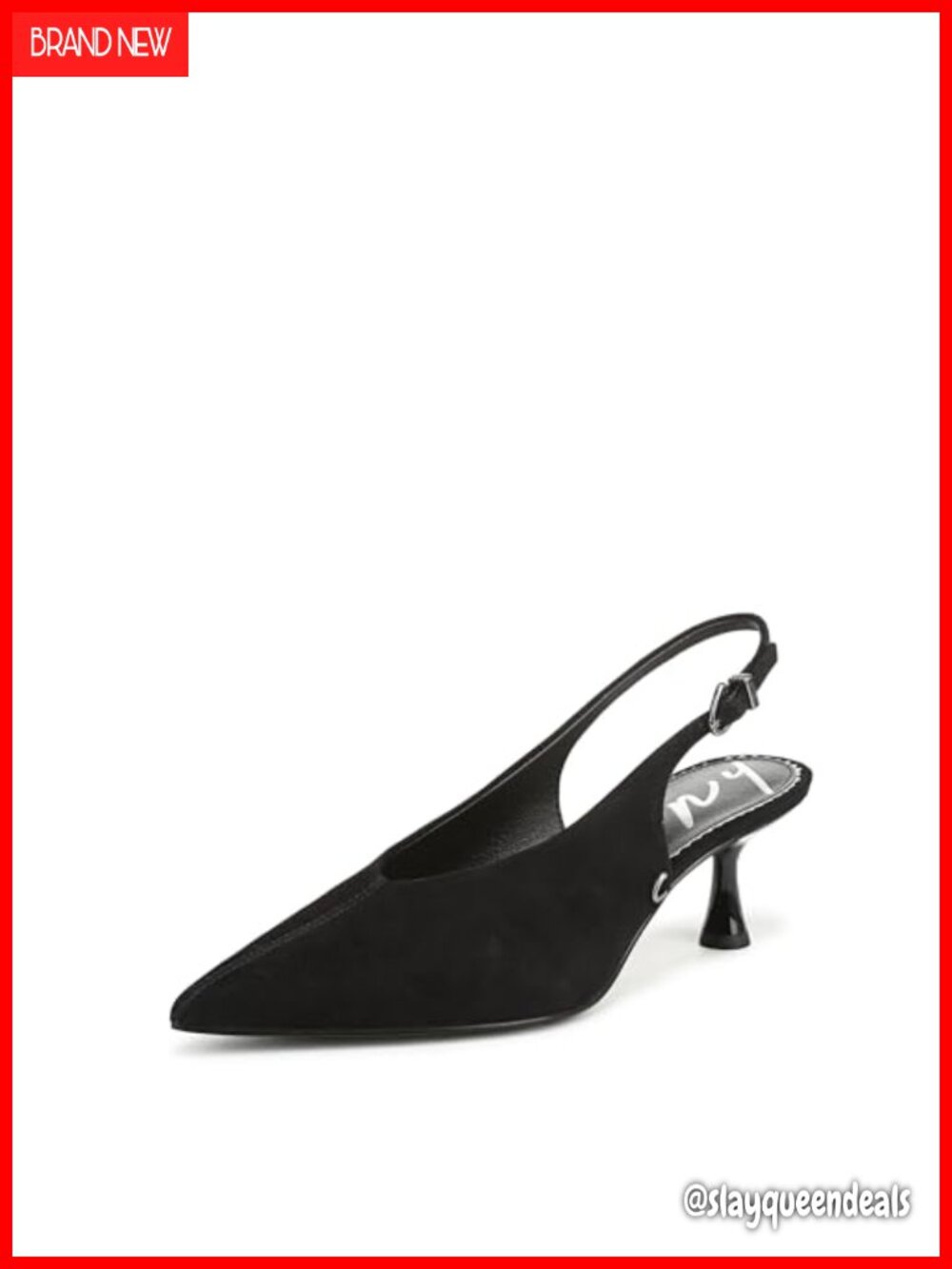 Kitten Heel Slingback Pump Pointed Toe Woven Leather Formal Dress Shoe